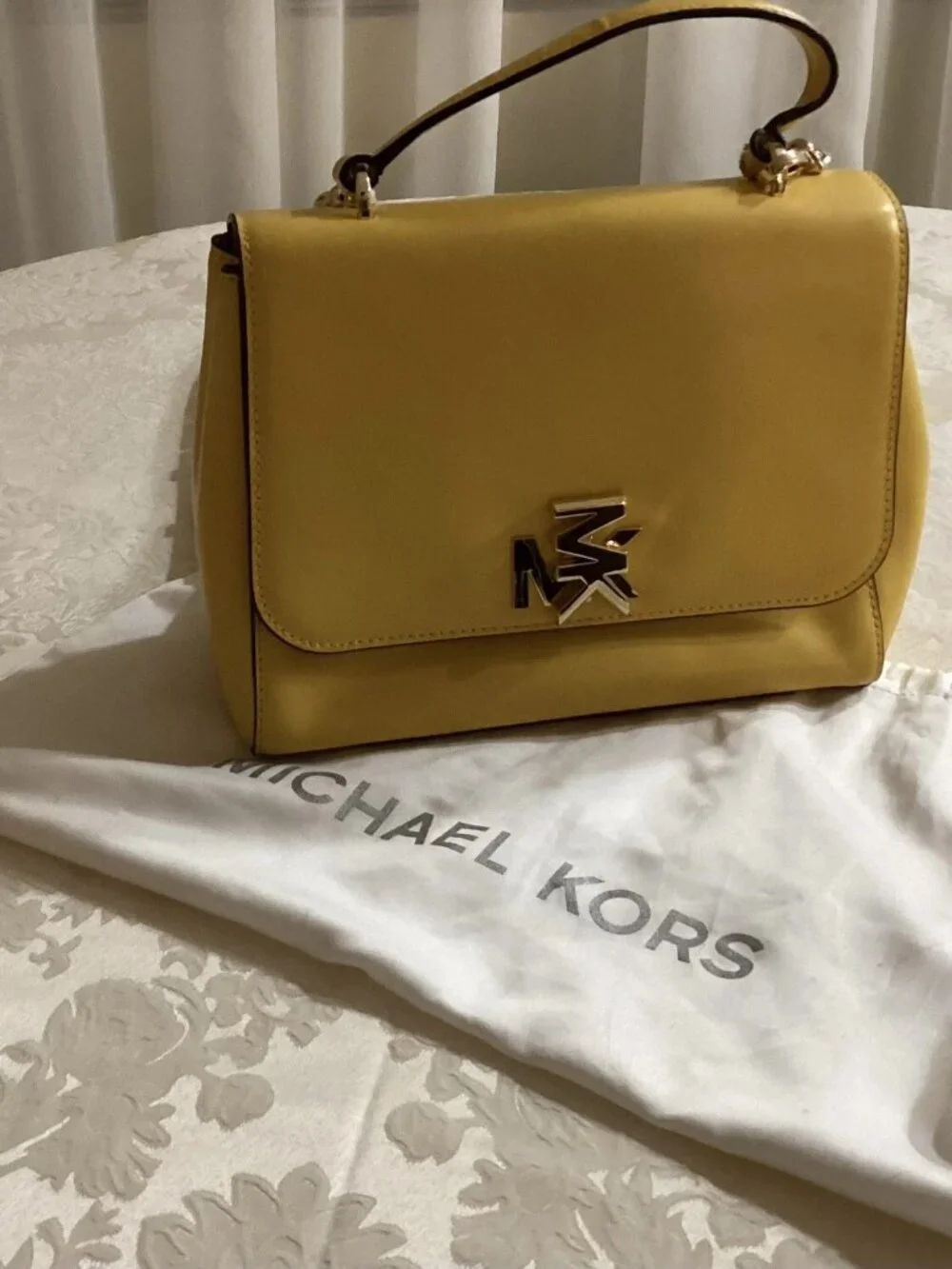 MICHAEL KORS Leather Yellow Medium Cross Bag
